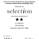 certificato selection tuscany luxury